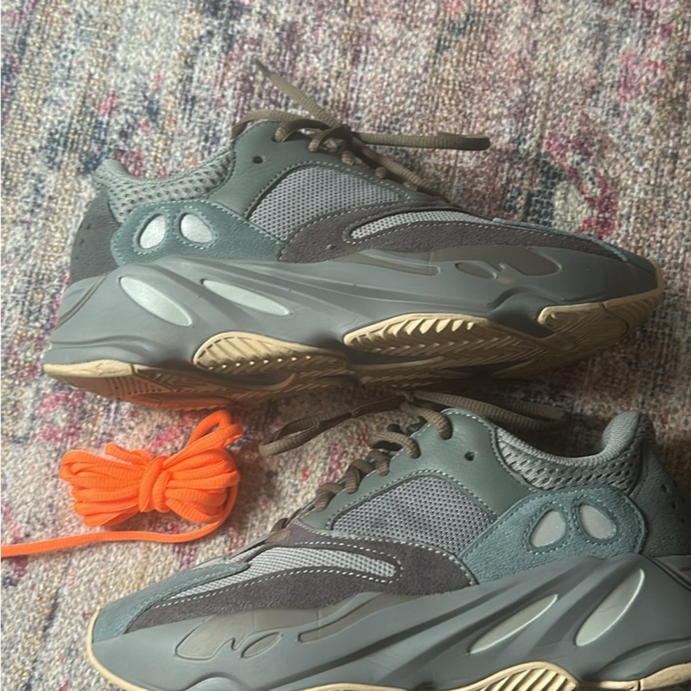 Yeezy Athletic Shoes - Gray and Green